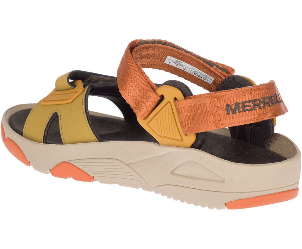 Merrell Sandals Yellow/Orange - Belize Convertible Web - Mens 25ILNTZEM